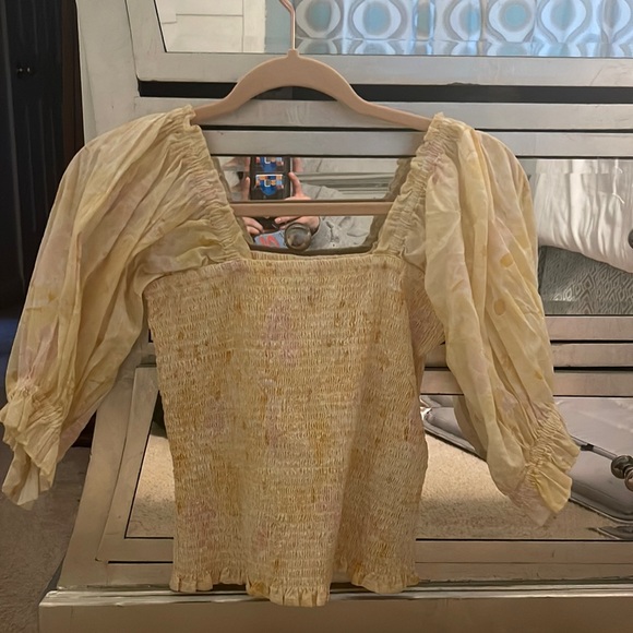 Billabong Yellow Blouse - Picture 1 of 6